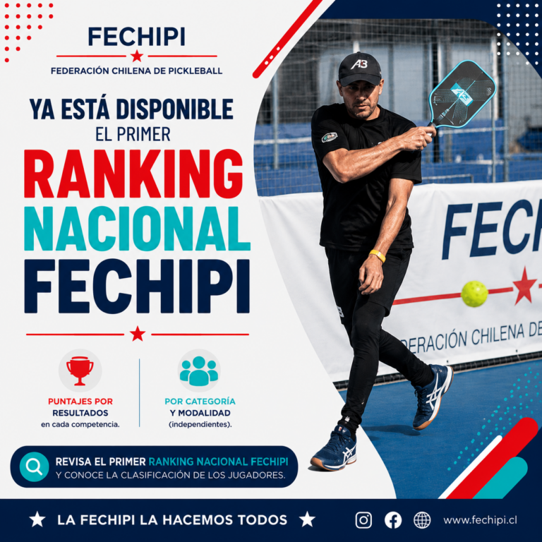 FECHIPI presenta su primer Ranking Nacional de Pickleball